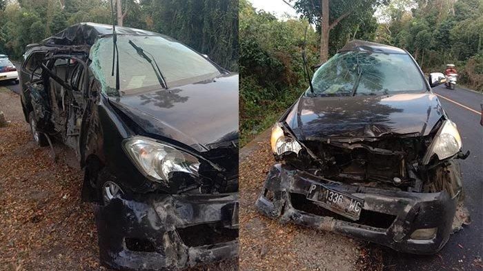 Toyota Kijang Innova kecelakaan di Jembarana, Bali