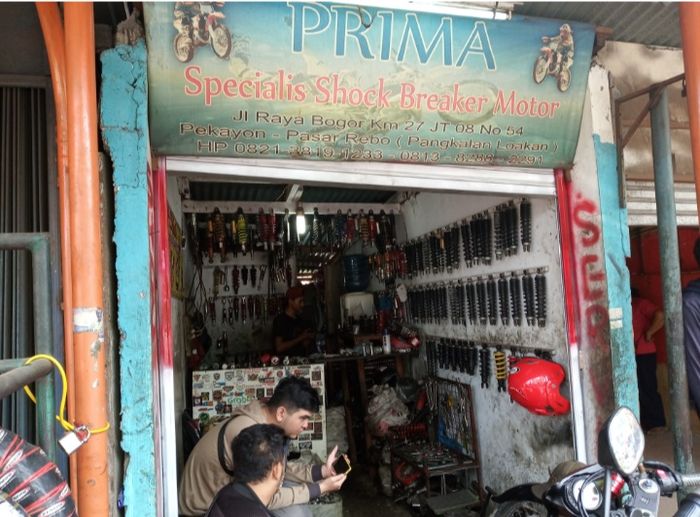 Bengkel Prima spesialis shockbreaker motor di Cibubur, Jakarta Timur