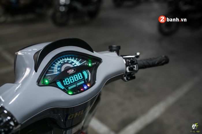 Speedometer Vespa Sprint S setelah diganti dengan merek SIP