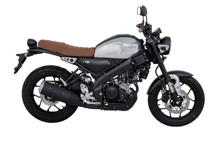 Tampilan Yamaha XSR155 2019 berwarna Premium Gray