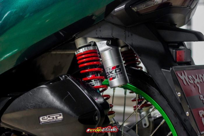 Suspensi belakang ganti merek OKD biar mantap