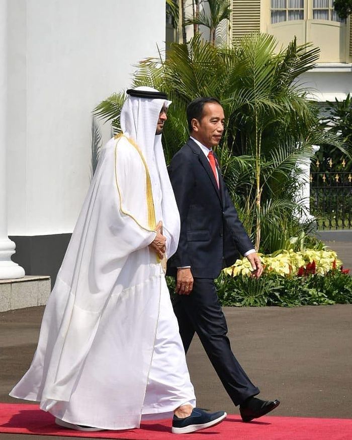Jokowi bersama Sheikh Mohamed bin Zayed