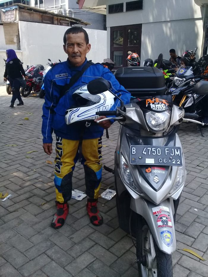 Pria berumur 70 tahun turing Jakarta-Lombok sejauh 1.300 Km