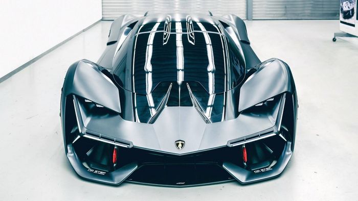 Bentuk depan dari Lamborghini Terzo Millennio