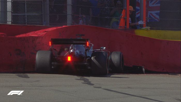 Lewis Hamilton crash di FP3 F1 Belgia