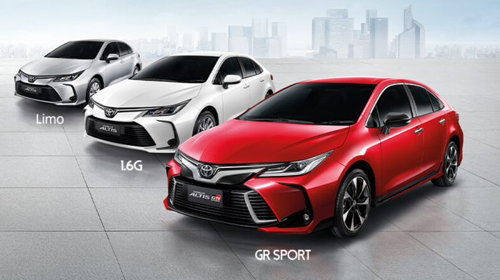 All New Corolla Altis varian Limo, GR Sport dan L &amp;G di Thailand.