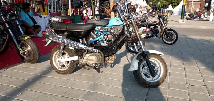 Honda Chaly CF50  generasi ke-2 yang hadir dalam acara Burnout 2019 di Surakarta.