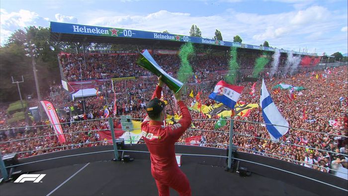 Charles Leclerc menang F1 Italia 2019