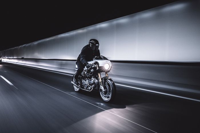 Ducati Cagiva Alazzurra bangkit lagi jadi cafe racer