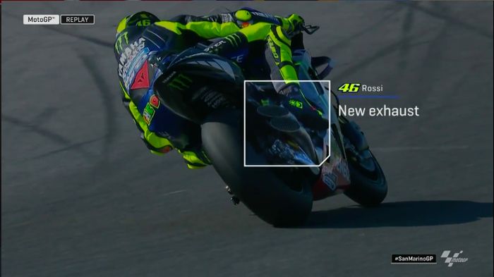 Desain knalpot baru Valentino Rossi