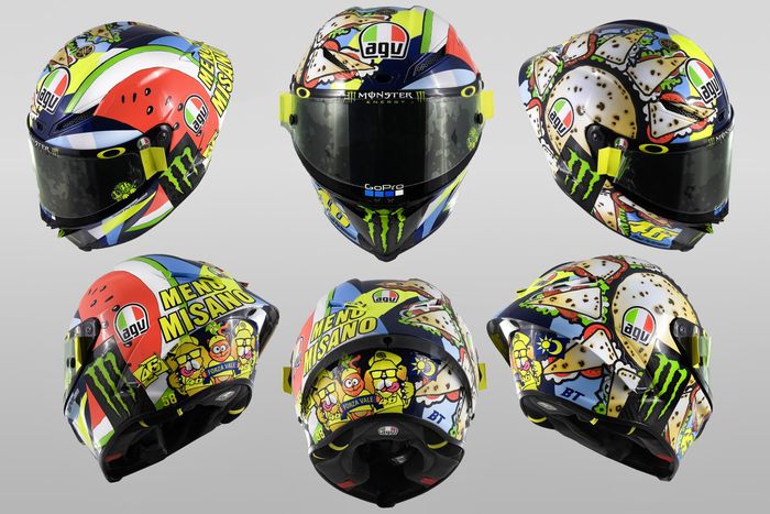 Ini dia livery special helm AGV Pista Valentino Rossi untuk MotoGP San Marino 2019
