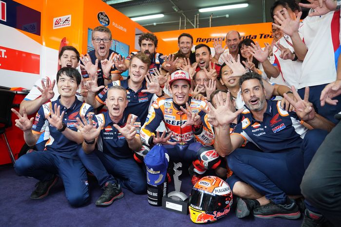 Marc Marquez meraih kemenangan ke-78di 200 kali start World GP di MotoGP Aragon 2019
