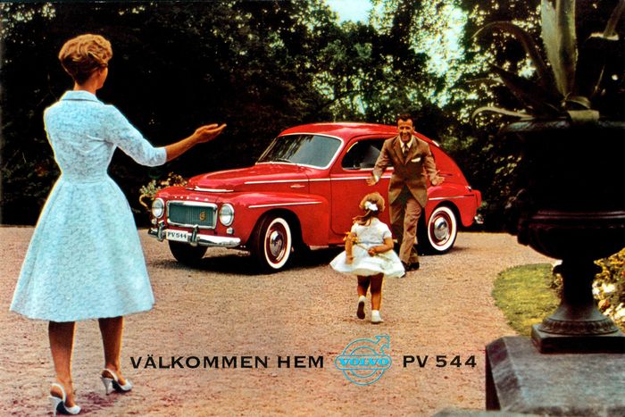 Volvo PV544 yang pertama pakai safety belt tiga titik