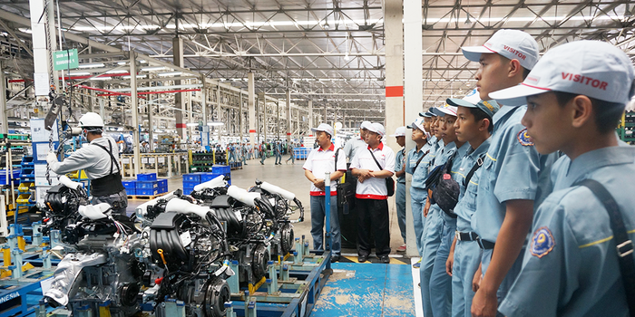 Ilustrasi pabrik PT Nissan Motor Indonesia (NMI) di Purwakarta, Jawa Barat.