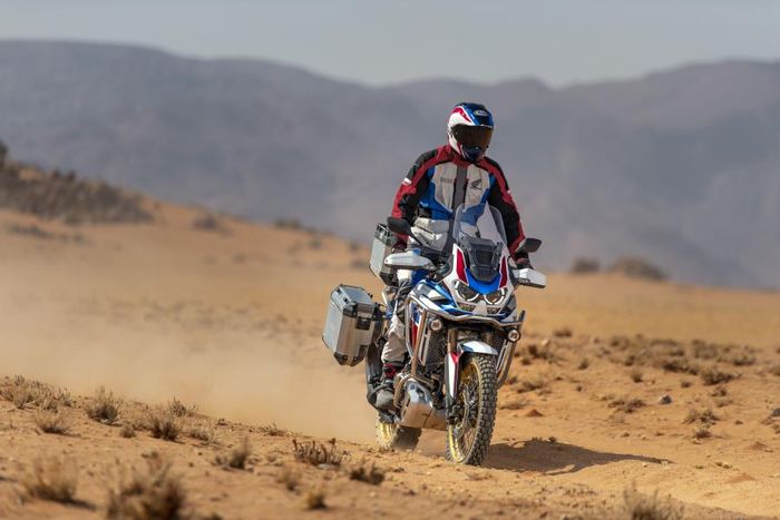 Tampilan Honda CRF1100L Africa Twin Adventure Sports saat digunakan.