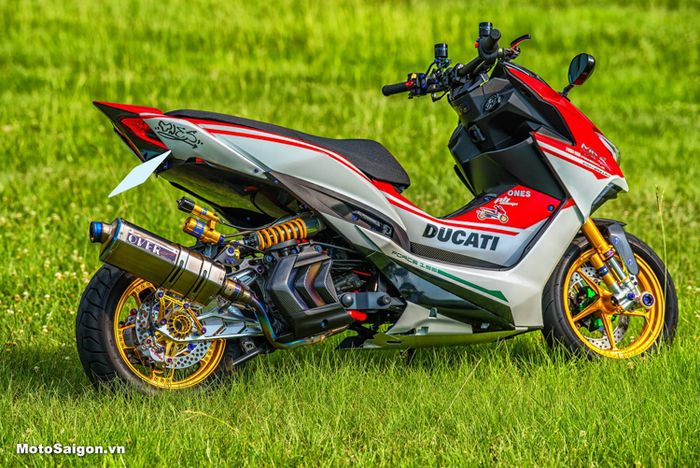 Hasilnya seperti skutik Ducati beneran