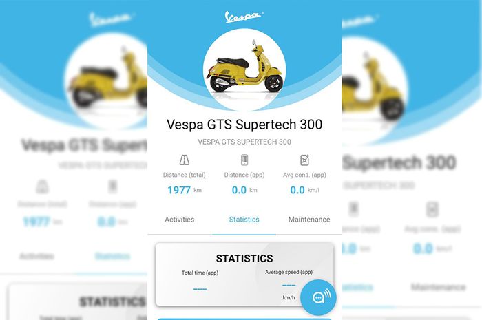 Aplikasi Vespa MIA untuk Vespa GTS Super Tech 300