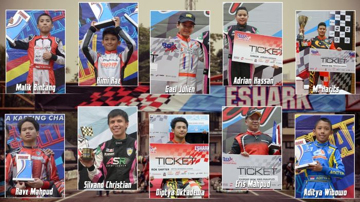 10 nama pegokart Indonesia yang akan menuju Eropa