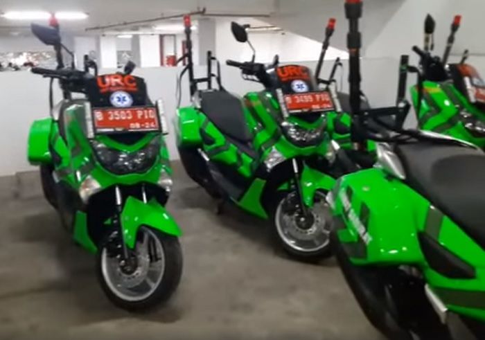 Yamaha NMAX menjadi ambulans Dinas Kesehatan DKI Jakarta.