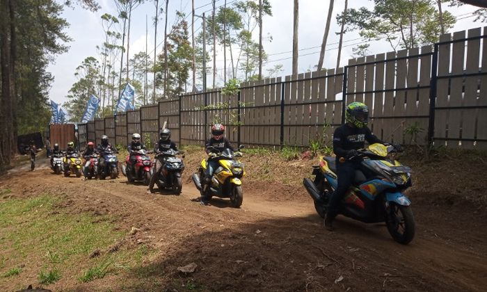 Peserta MAXI Yamaha Day 2019 tiba di Orchid Forest