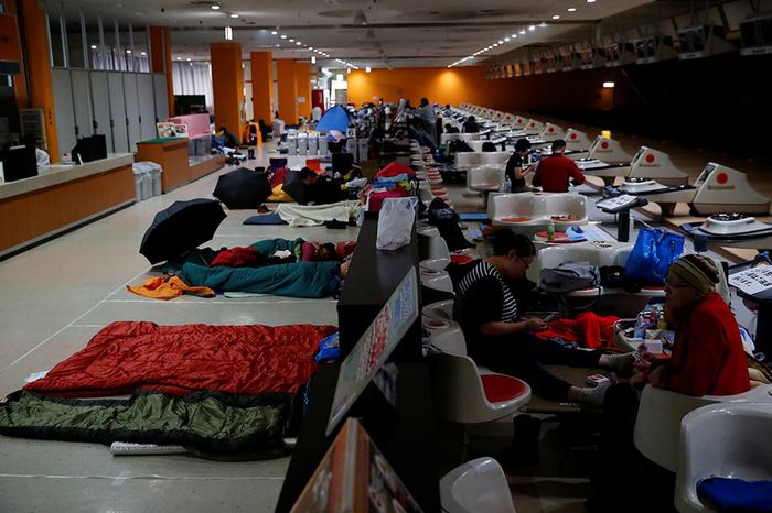 Warga Jepang mengungsi karena Topan Hagibis