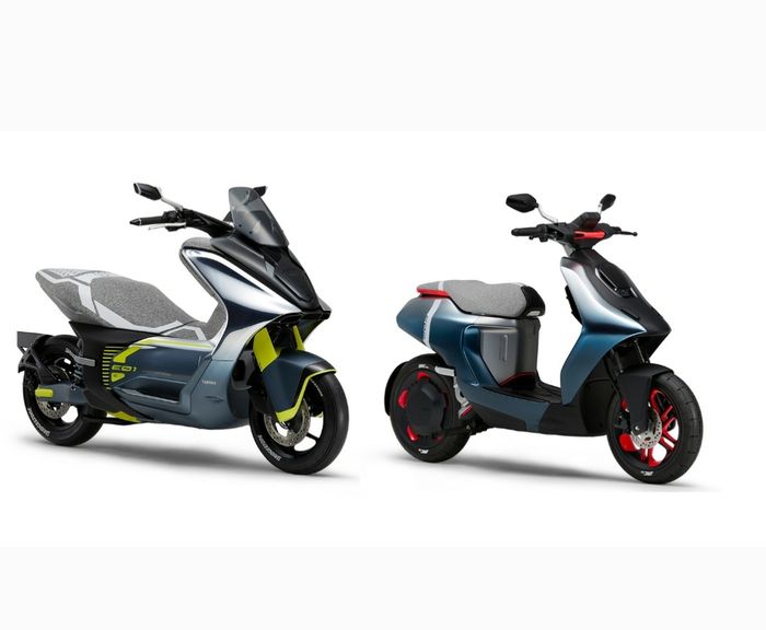 Yamaha E01 (kiri) dan E02 (Kanan) yang akan diperkenalkan Yamaha Global secara world premiere di ajang TMS 2019.