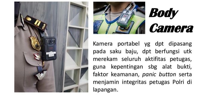 Ini dia Body Camera yang akan digunakan oleh Polantas