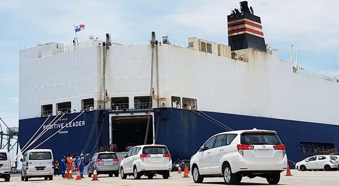 Ilustrasi. Produk Toyota dalam negeri yang diekspor ke negara-negara lain.