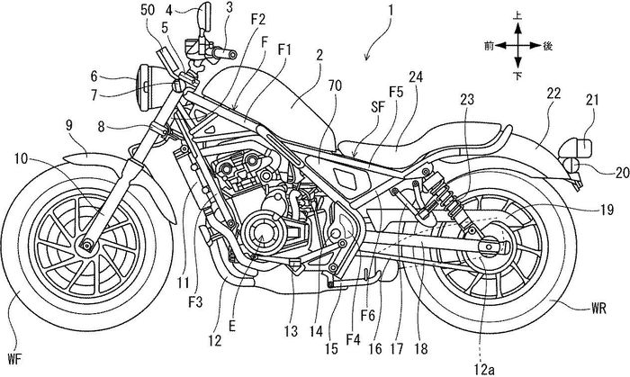 Paten Honda Rebel 500 terbaru