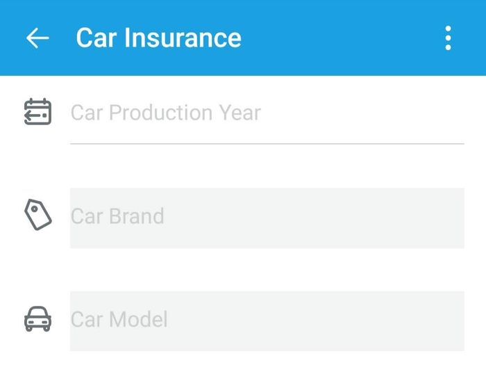 Di kolom ini, sobat pilih tahun pembuatan, merek, serta model kendaraan yang ingin diasuransikan.
