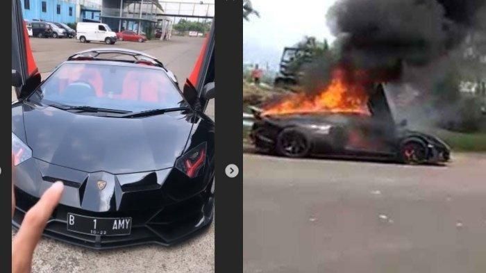 Lamborghini Raffi Ahmad Terbakar