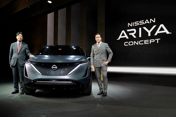 Nissan Ariya Konsep yang diluncurkan di ajang Tokyo Motor Show 2019.