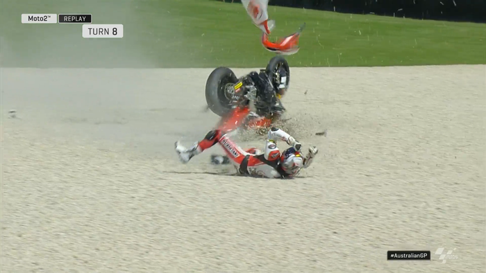 Dimas Ekky Crash FP2 Moto2 Australia 