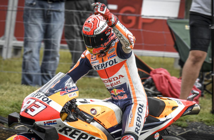 Marc Marquez bikin rekor nikung miring 70 derajat di MotoGP Australia