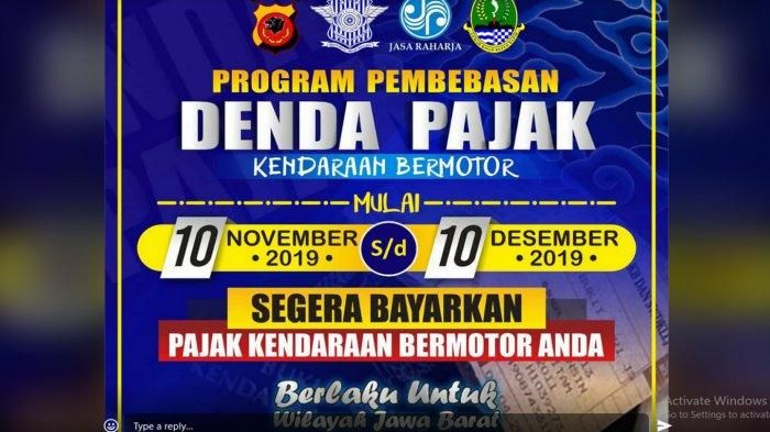 Pemprov Jabar bebaskan denda dan beri diskon pajak kendaraan. 