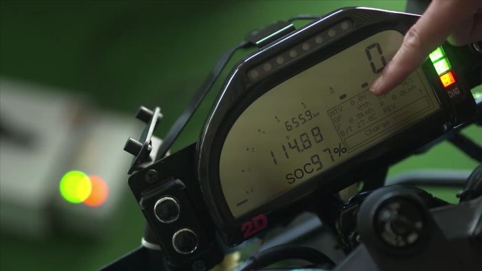 Panel instrumen motor listrik Kawasaki