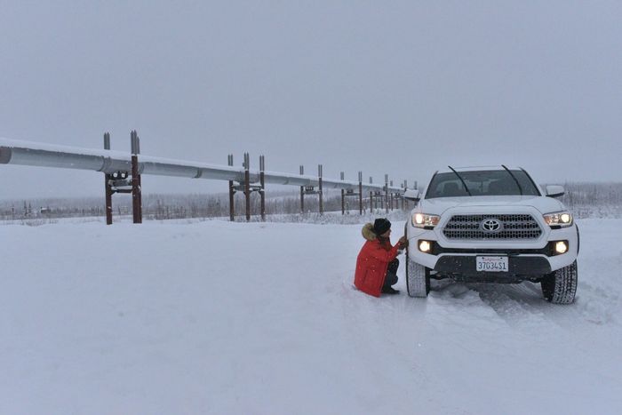 Perjalanan berat melewati wilayah Kanada dan Alaska yang sangat dingin