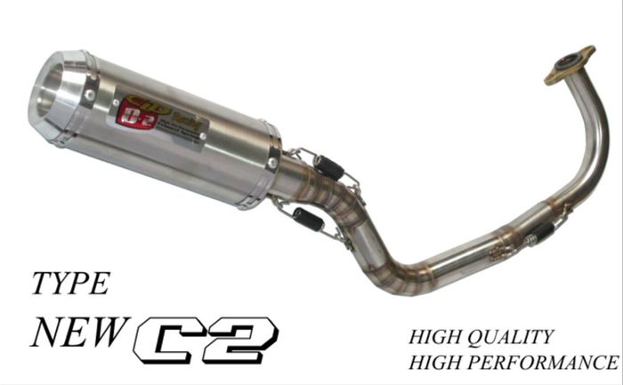 Knalpot CLD tipe C2 untuk motor bore up