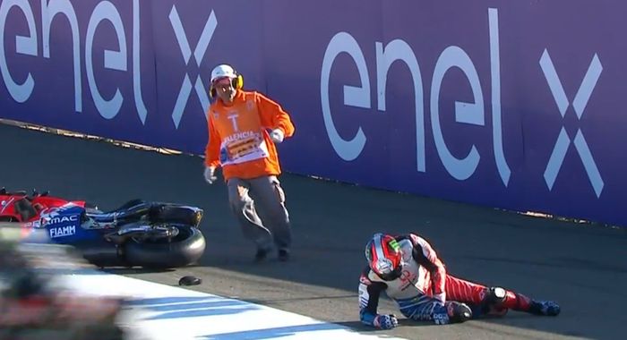 Francesco Bagnaia crash di FP3 MotoGP Valencia 2019