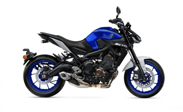 Yamaha MT-09 2020 setelah mendapat perubahan warna Blue Gray