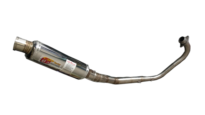 Knalpot CLD Type C3 besutan CLD Racing, diklaim bisa nambah tenaga Honda CBR150 hingga 5 dk.