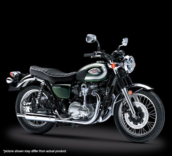 Tampilan Kawasaki W800 terbaru.