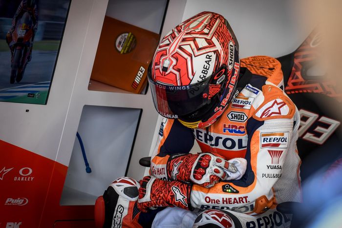 Marc Marquez mengalami dislokasi bahu di tes Jerez