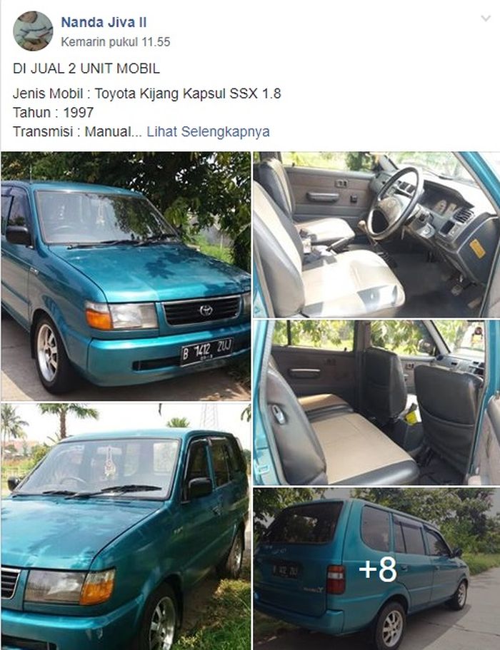 Jualan Toyota Kijang kapsul