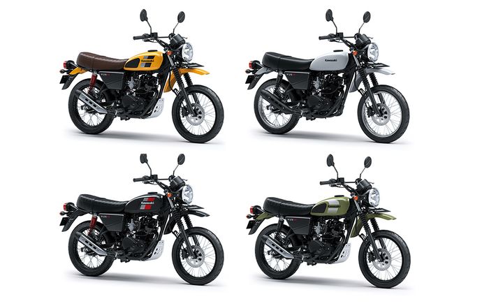 4 pilihan warna untuk Kawasaki W175TR