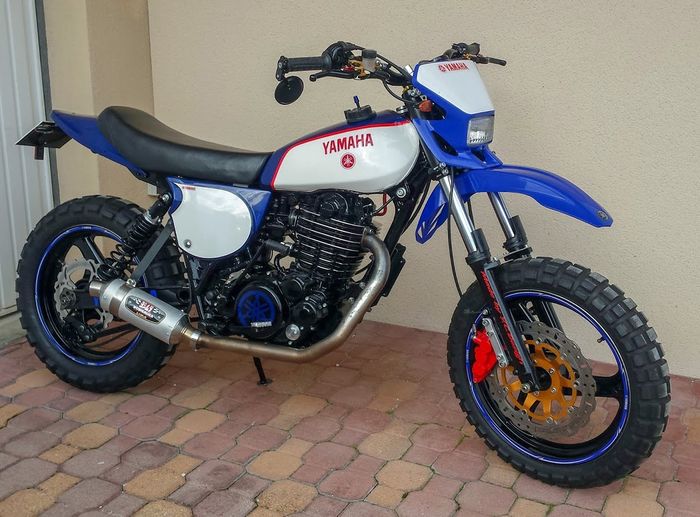 Tampang Yamaha XT500 setelah mendapat ubahan kedua