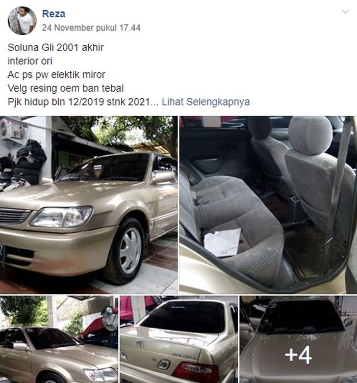 Jualan Toyota Soluna GLI