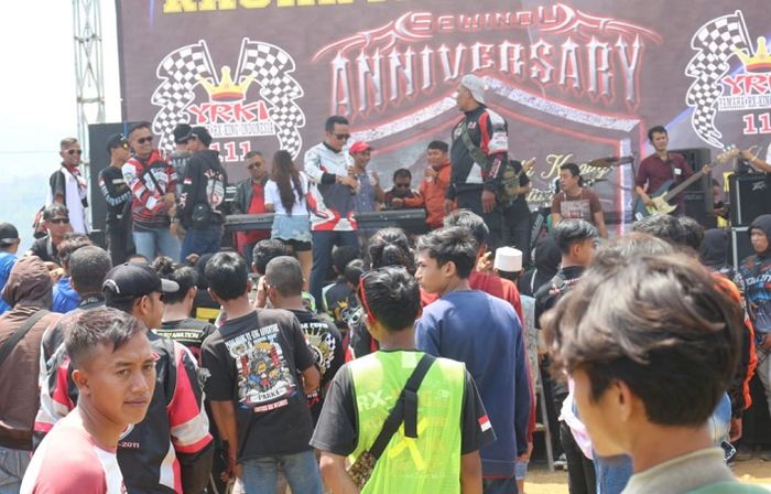 Acara makin meriah dengan kehadiran bikers Yamaha RX King se-Jawa Barat.