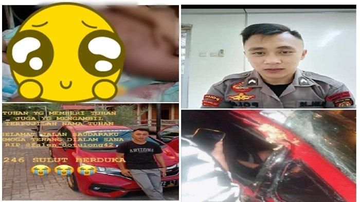 Unggahan anggota polisi yang terlibat kecelakaan tunggal hingga meninggal dunia