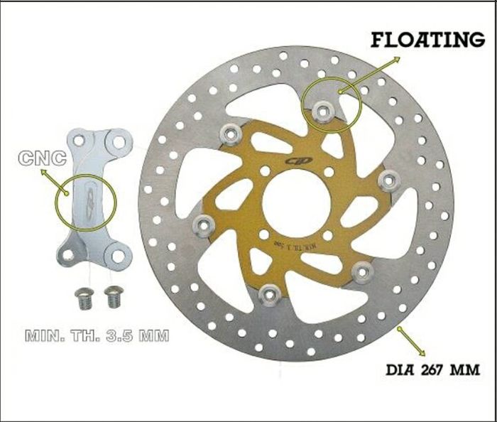 Paket Floating Disc CLD buat matic, dijual Rp 575 ribu